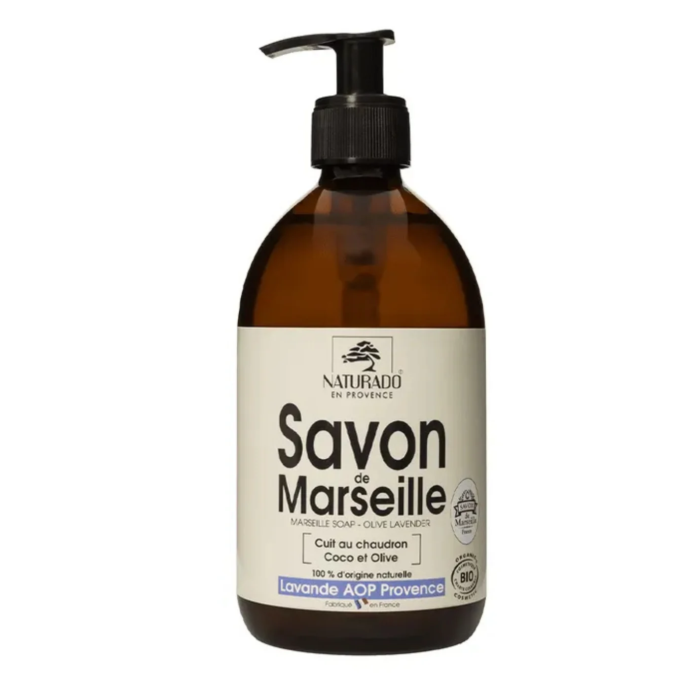 Naturado Sapone di Marsiglia alla Lavanda Cotto al Calderone Cocco e Oliva 500ml