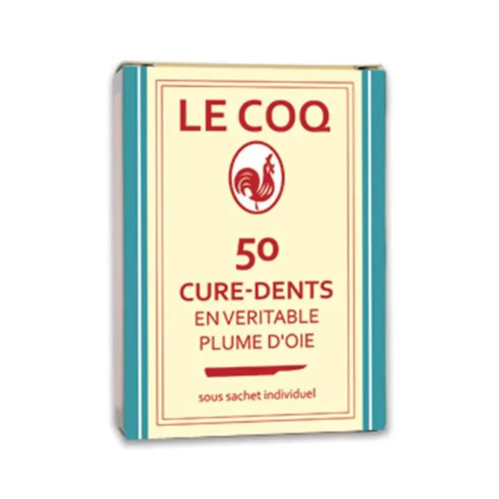 IlLe Coq Cure-dents in Vera Piuma d'Oca X50