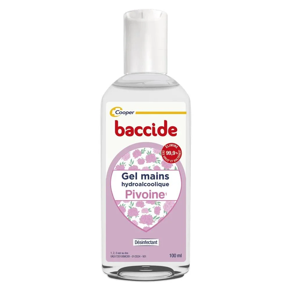 Baccide Gel Mani Disinfettante Idroalcolico Peonia Pelli Sensibili 100ml