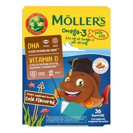 Möller's Omega 3 Jelly Fish Cola 36uds