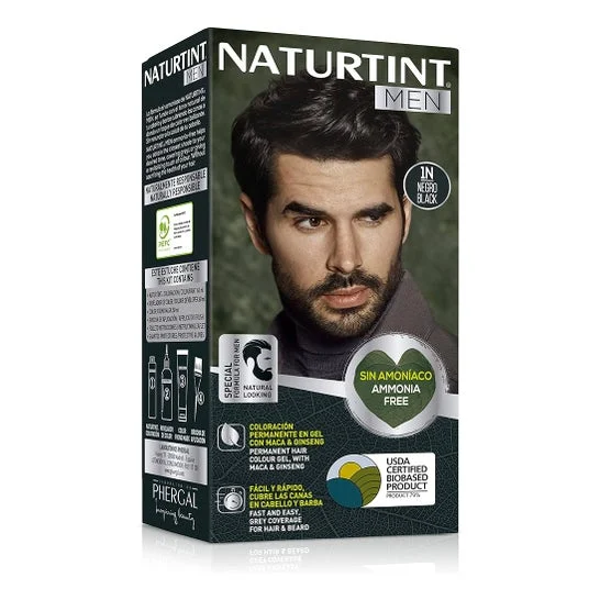 Naturtint Men Gel Coloracion Permanente 1N Negro 170ml