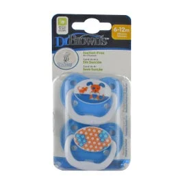 Dr Brown Prevenire disegni ciuccio 6-12 Mese