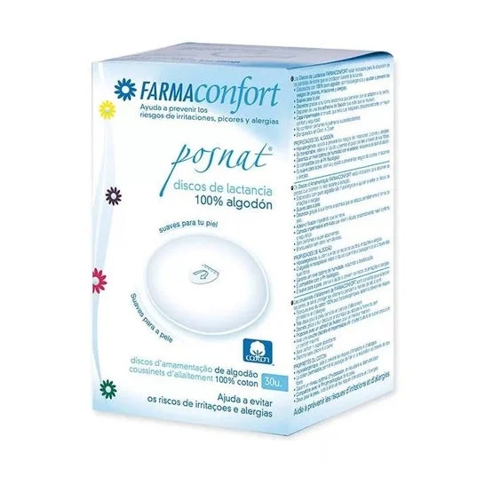 Farmaconfort tamponi per l'allattamento 100% cotone 30 pz
