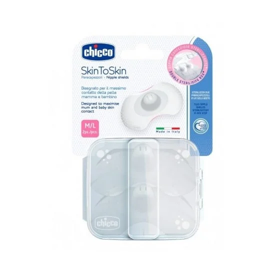 Protegepezon Silicone Chicco Skintoskin 2 U T- M/l 2 U
