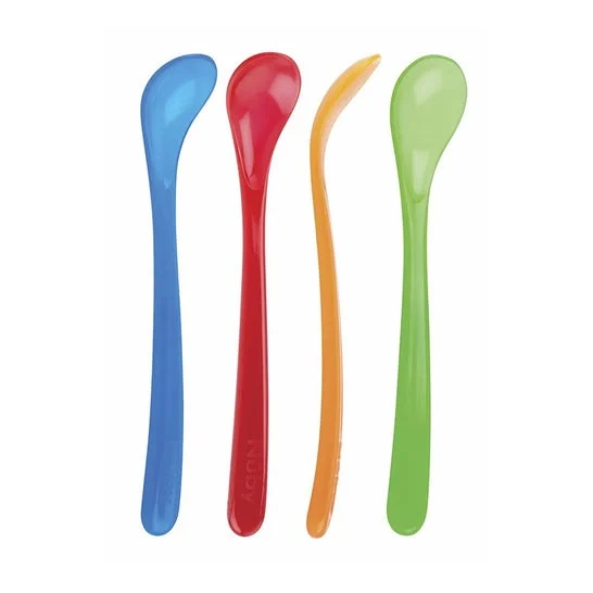Nuby Cuchara Mango Largo 6M+ 4uds