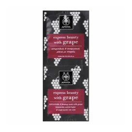 Apivita Express bellezza antirughe e uva rassodante maschera 2x8ml