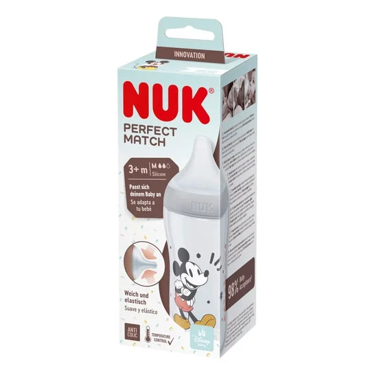 Nuk Perfect Match Biberón Silicona Pp 3+M Mickey 260ml 1ud