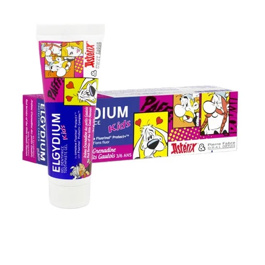 Elgydium Kids Dentífrico Asterix 3/6 Años Granadina 50ml