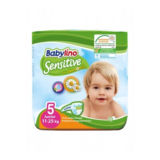 Pannolini Babylino Sensitive T5 11-25kg 18 pezzi