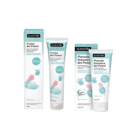 Suavinex Crema per pannolini Suavinex + Confezione di unguento intensivo 75 ml + 75 ml