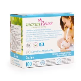 Masmi Cuscinetti Riutilizzabili Allattamento Seno 2 Unità