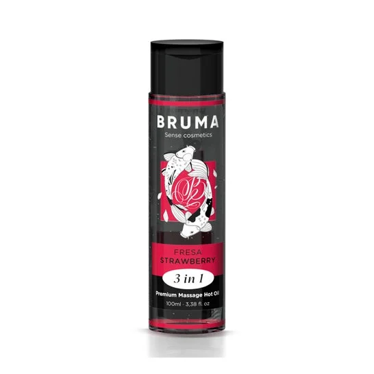 Bruma Aceite Masaje Premium Efecto Calor Fresa 3 en 1 100ml