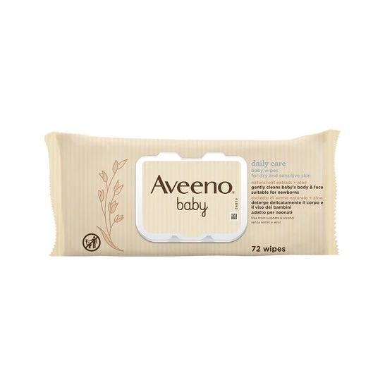 Aveeno Baby Salviettine Detergenti 72 Unità