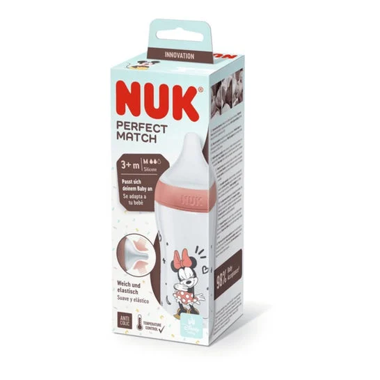 Nuk Perfect Match Biberón Silicona Pp 3+M Minnie 260ml 1ud