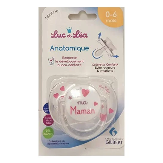 Luc e Lea Chupete Silicona I Love My Mama 0-6 Meses 1ud