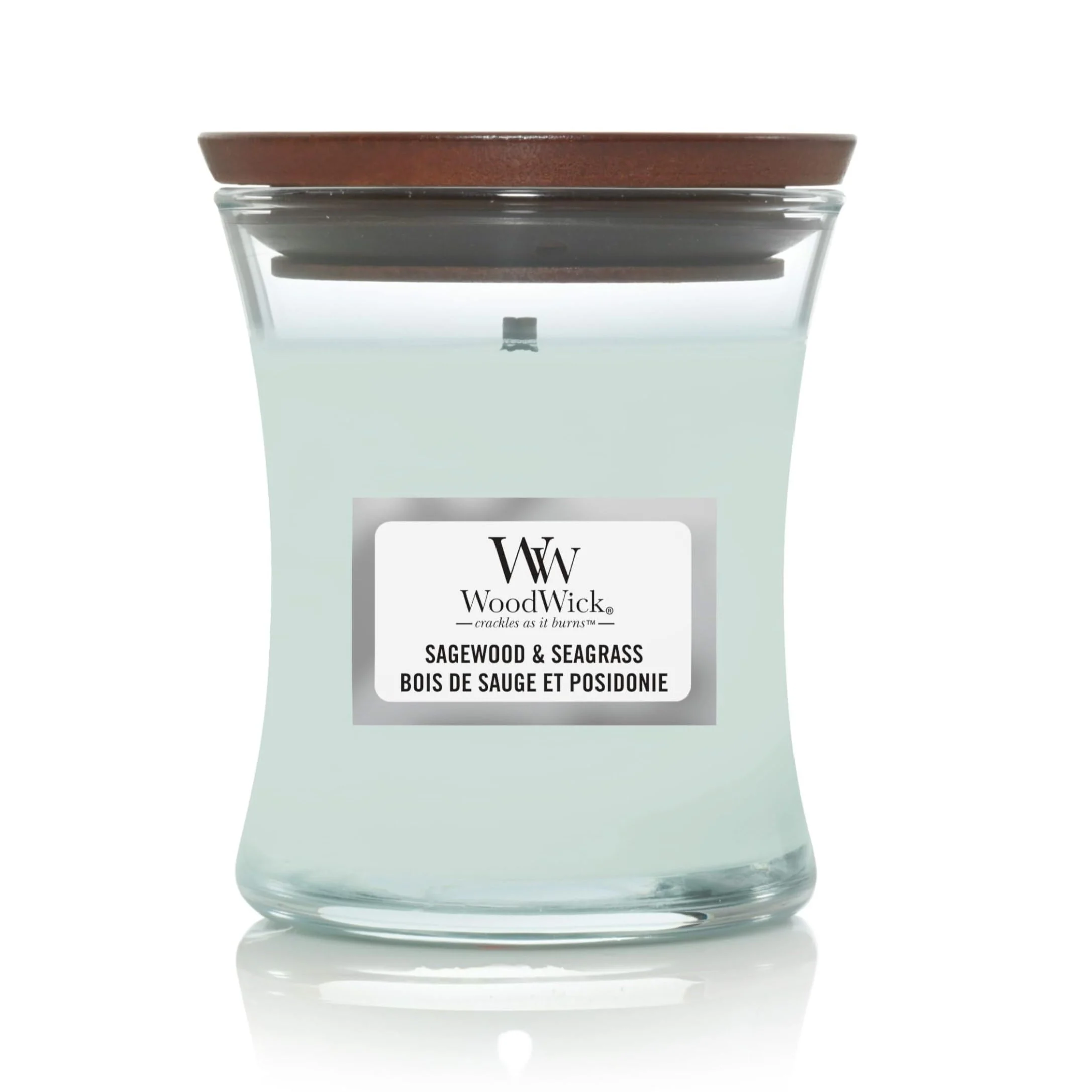 WOODWICK Candela Piccola – Sagewood & Seagrass