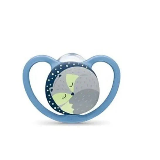 Ciuccio in silicone Nuk Space Night 6-18M 1ud