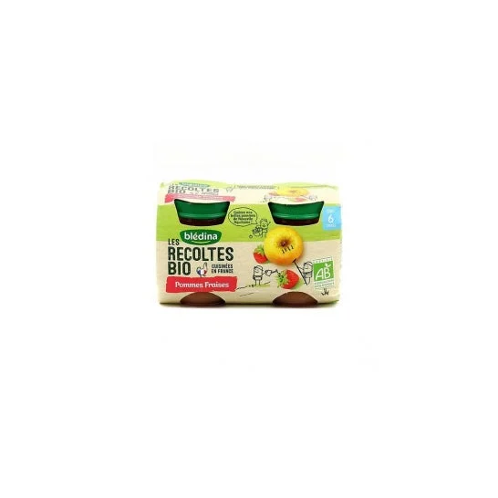 Bldina Les R raccoglie Mele Fragola Biologiche Mele Fragola 4-6 mesi 2x130g