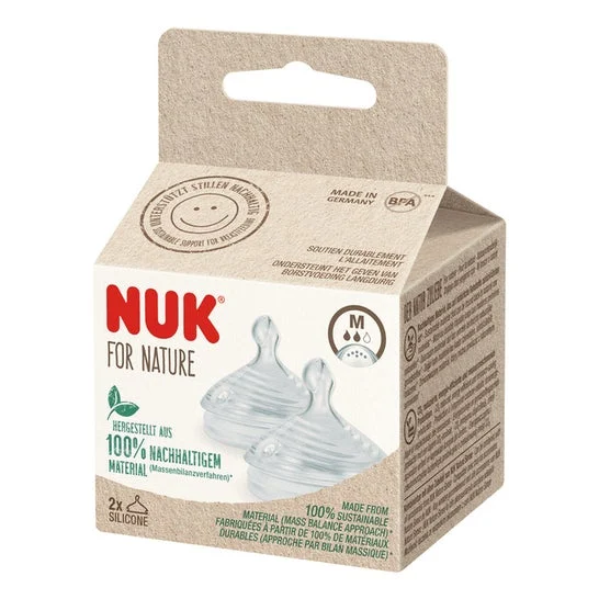 Nuk For Nature Teat Silicone M 2uds