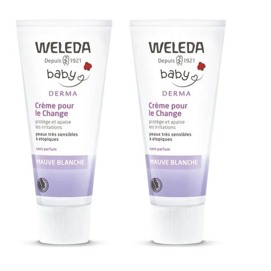 Weleda Bébé Crema Cambio Pannolino Malva Bianca 2x50ml
