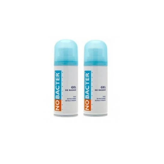 Nobacter Sensitive Skin Shaving Gel da barba Aerosol 2X150 Ml