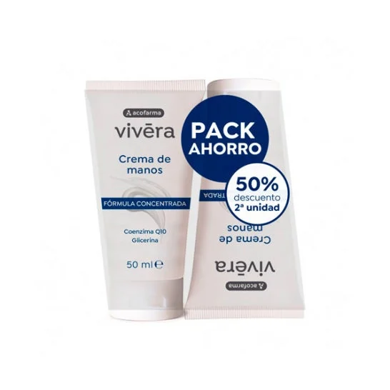 Vivera crema mani concentrata confezione 2x50ml