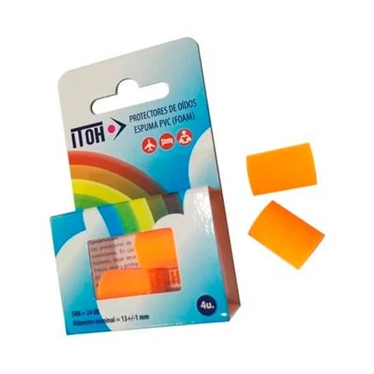 Itoh Tapones Oído Espuma Amarillo Rosa 4uds