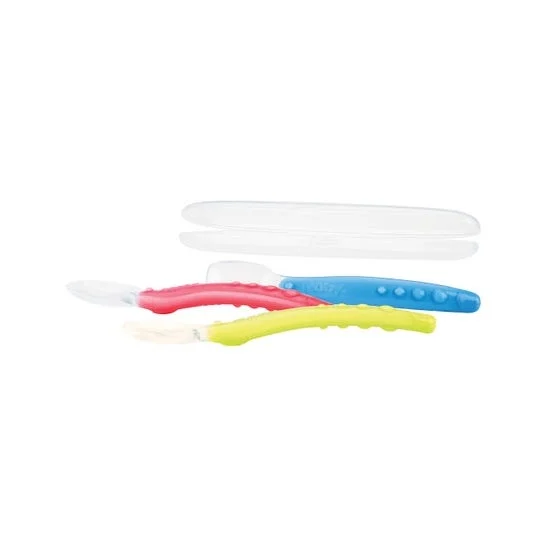 Nuby Cucchiaino Silicone +3M 1 Unità