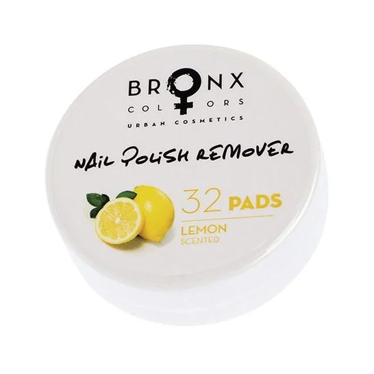 Bronx Colors Nail Polish Remover Pads Lemon 32 Unità