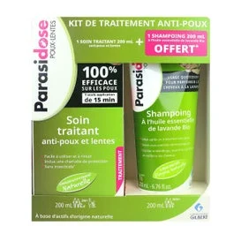 Parasidose Kit Tratamiento Antipiojos Cuidado + Champú