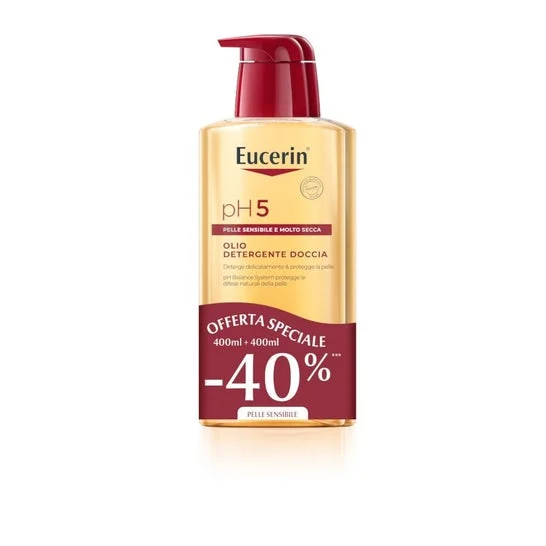 Eucerin pH5 Pack Olio Detergente Doccia Pelle Sensibile 2x400ml