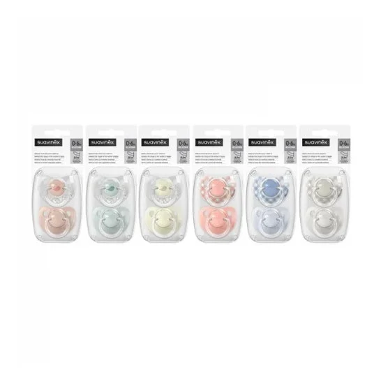 Suavinex Classic Anatomical Silicone Soother 0-6M 2 pz