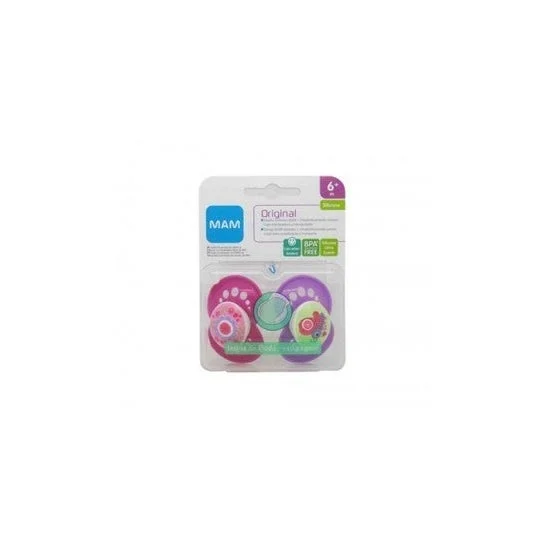 MAM Nipplo succhietto originale in silicone 6M+ 2uds