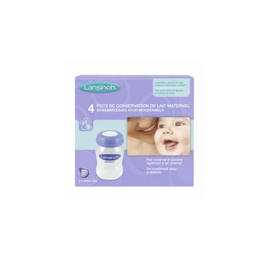 Lansinoh Bottiglie di stoccaggio Lansinoh 160ml 4u Lansinoh 4u