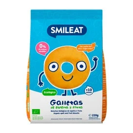 Smileat Biscotti al farro con frutta biologica 220g