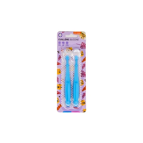 L2n Cuchara de Silicona Azul 2uds