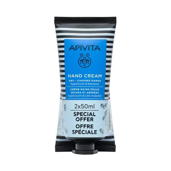Apivita Crema per Mani all'Iperico 2x50ml