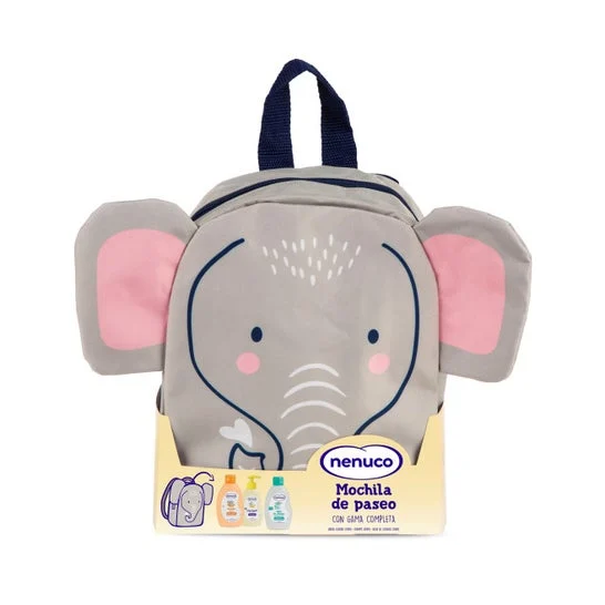 Nenuco Pack Mochila de Paseo Elefante + 3 productos