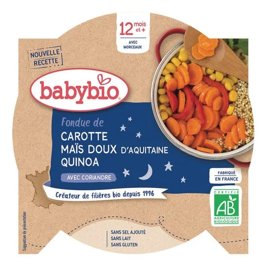Babybio Piccoli Piatto di verdure con quinoa biologica in 12 mesi 230g