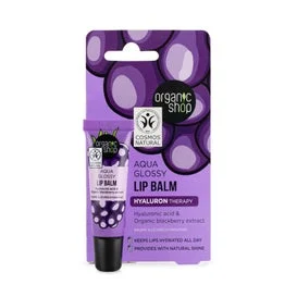 Organic Shop Aqua Glossy Lipbalm Blackberry 10ml