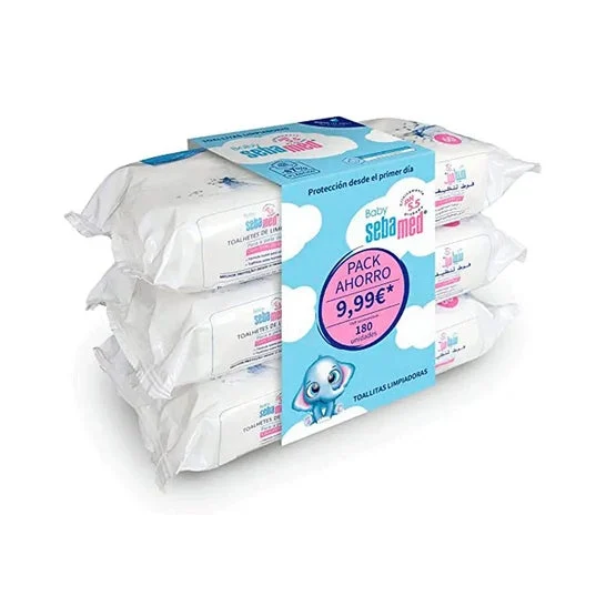 Sebamed Pack Baby Toallitas 3x60uds