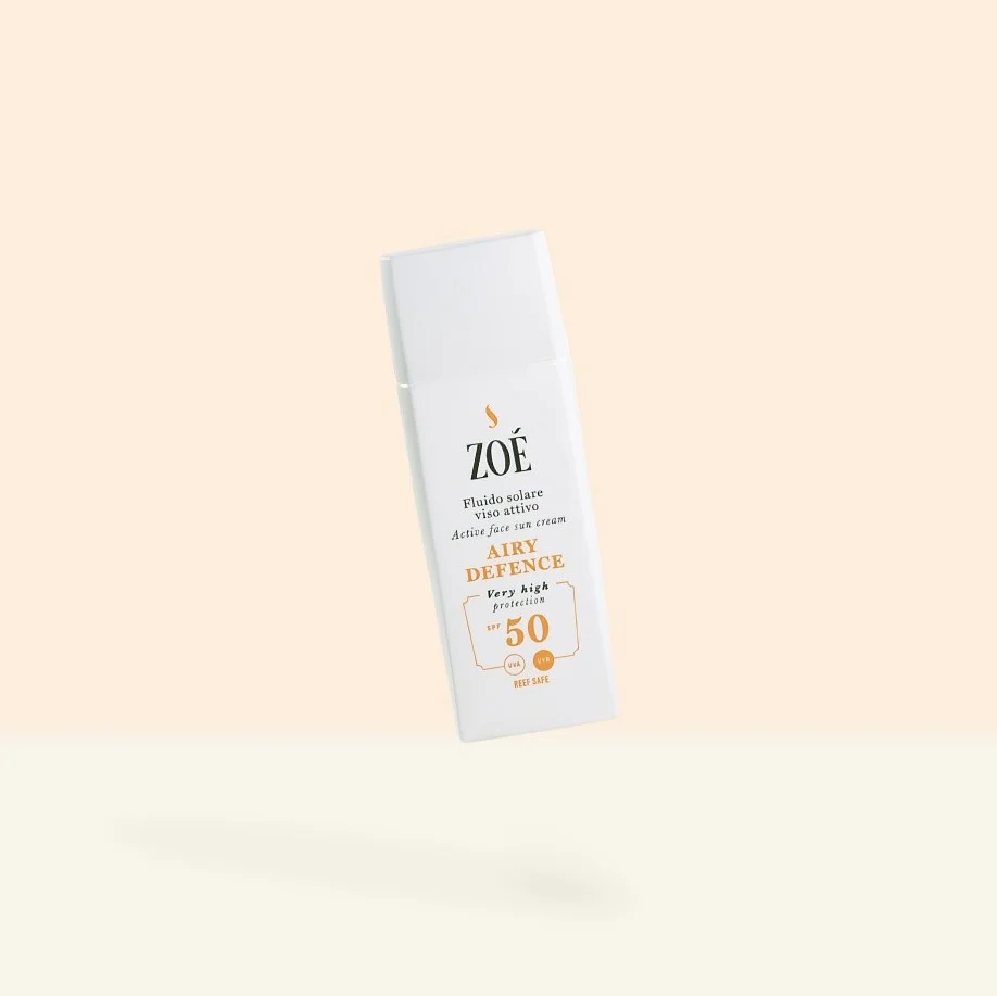 ZOE COSMETICS Airy Defence – Crema Solare Viso Antimacchia e Antirughe SPF 50+