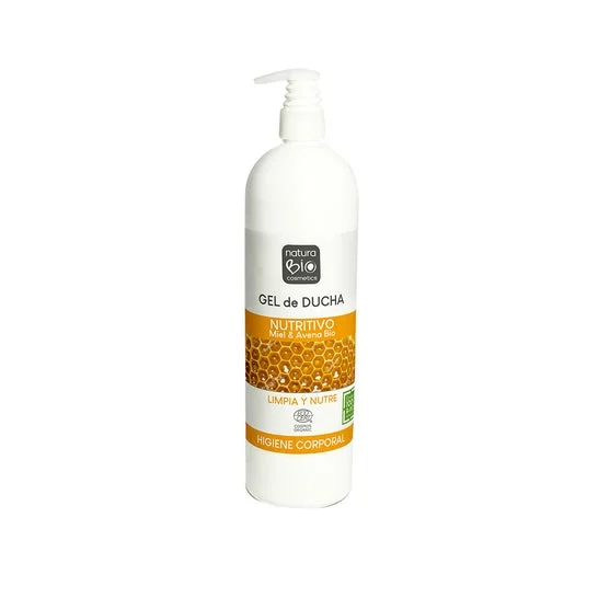 NaturaBio Cosmetics Gel Doccia Nutriente Miele e Avena Bio 740ml