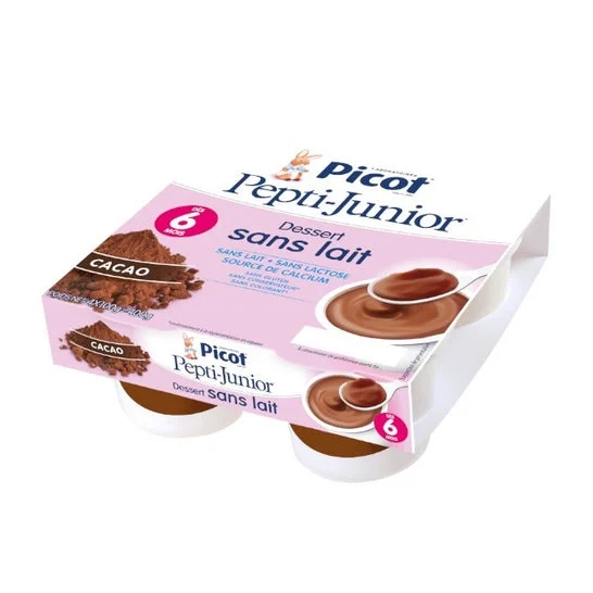 Picot Pepti-Junior Dessert Sans Lait Cacao 4x100g