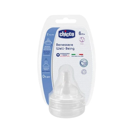 Chicco ampio capezzolo capezzolo in silicone capezzolo 6m + 2 U