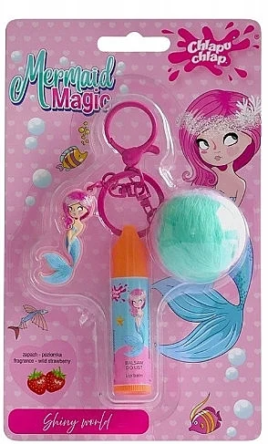 Chlapu Chlap Mermaid Magic Wild Strawberry Lip Balm