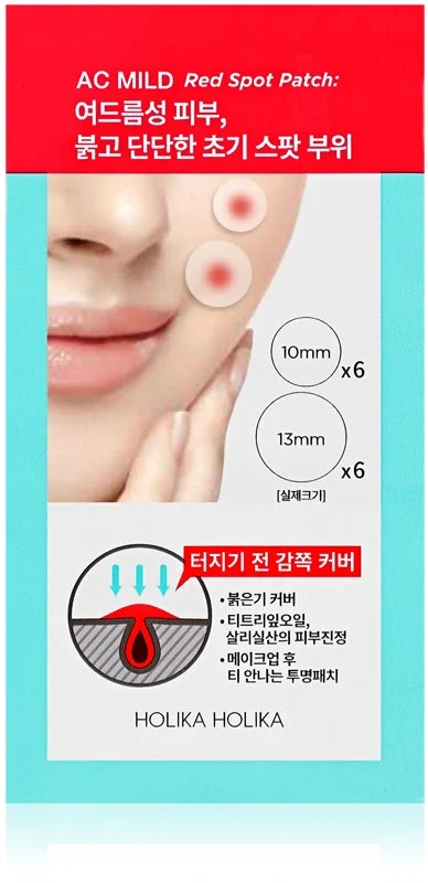 Holika Holika AC Mild Red Spot cerotti per pelli problematiche anti-acne 12 pezzi