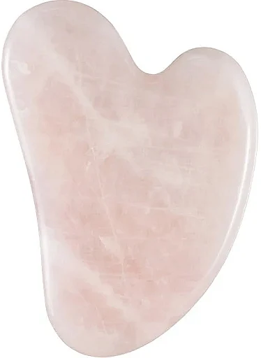 Massaggiatore Gua Sha in pietra di quarzo rosa