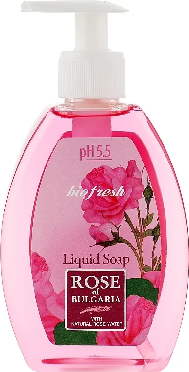 Sapone liquido all'acqua di rose