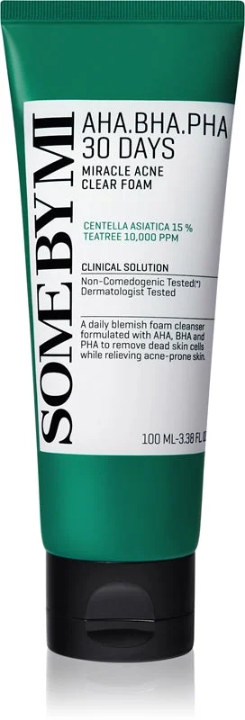 Some By Mi AHA∙BHA∙PHA 30 giorni Miracle mousse di pulizia profonda per pelli problematiche, acne 100 ml
